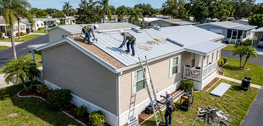 Mobile Home Metal Roof Replacement in Gurnee